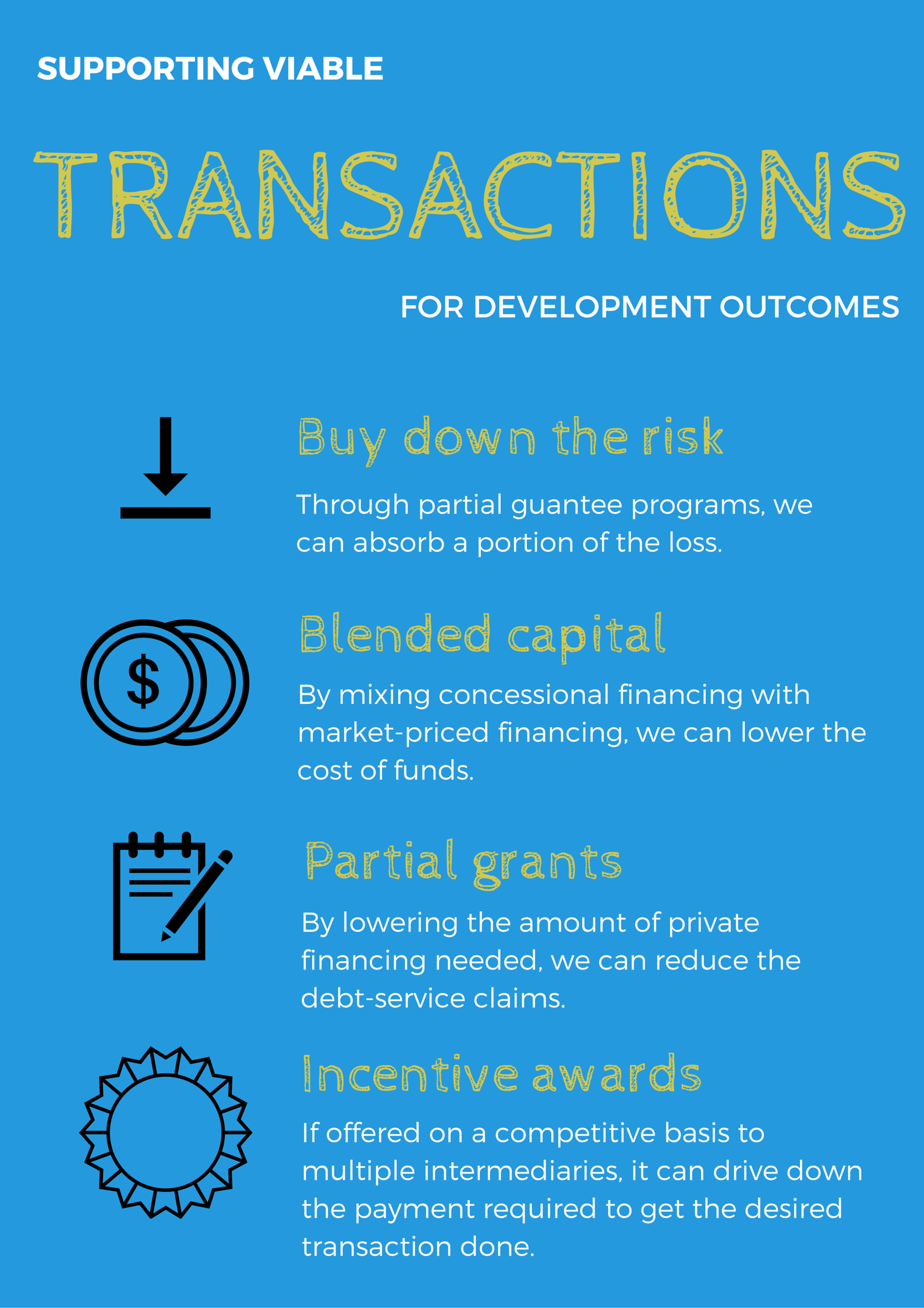 Viable Transactions for Development Outcomes
