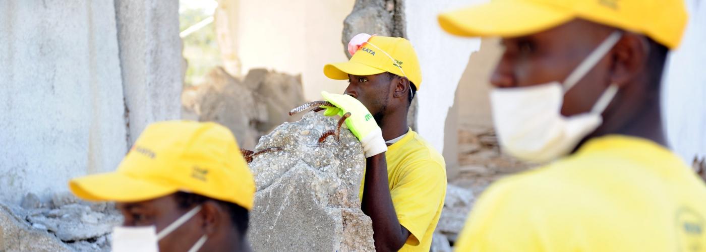 rubble removal Carrefour, Haiti