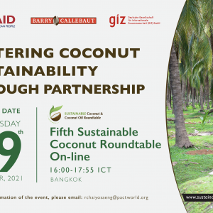 Sustainable Coconut Roundtable reconvenes on September 29, the first since launch of the Sustainable Coconut Charter in November 2020