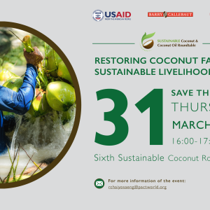 Save the Date for industry coconut sustainability networking event