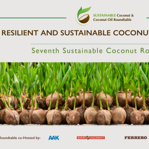 Save the Date card for 7th Sustainable Coconut Roundtable