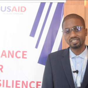 Moussa Saley Zouzou Oumara, a financial facilitator partner with the USAID CATALYZE Finance for Resilience Activity in Niger.